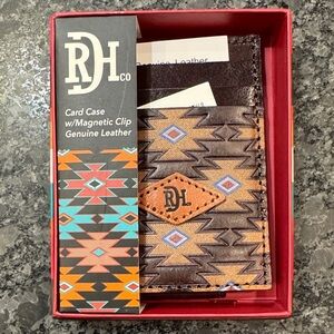 Red Dirt Hat Tan Leather Card Holder